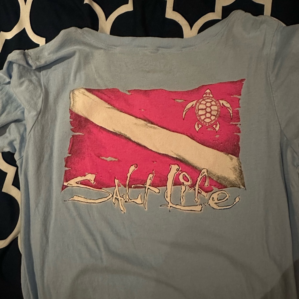 Salt life size L dive t shirt